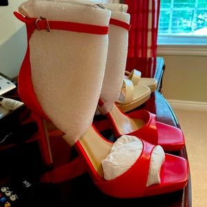 Red ALDO heels! NWOT